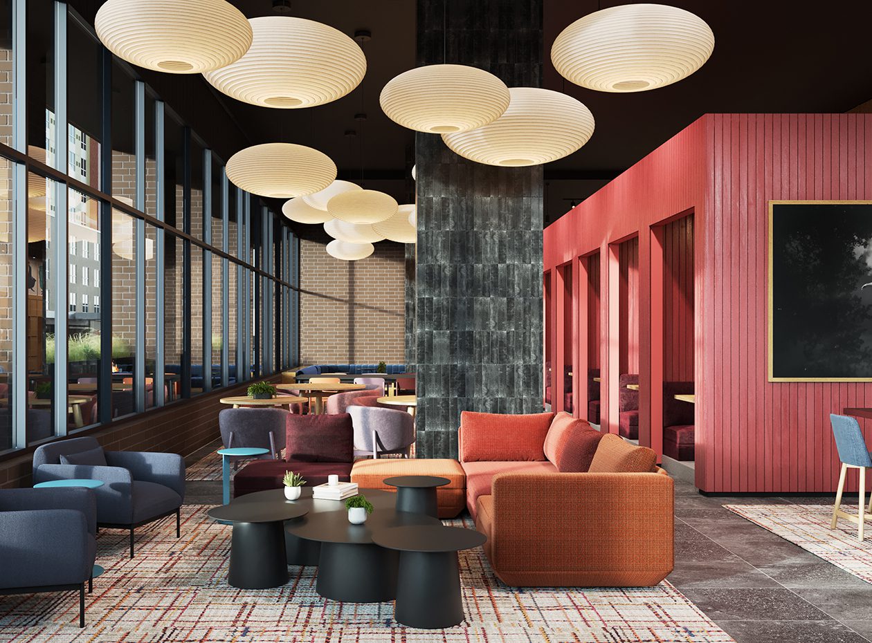 community lounge area