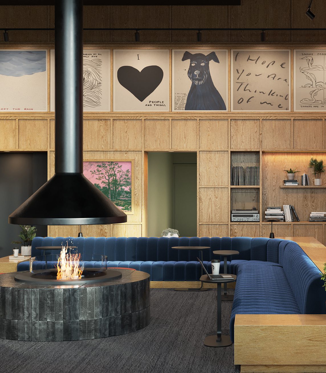 community lounge space