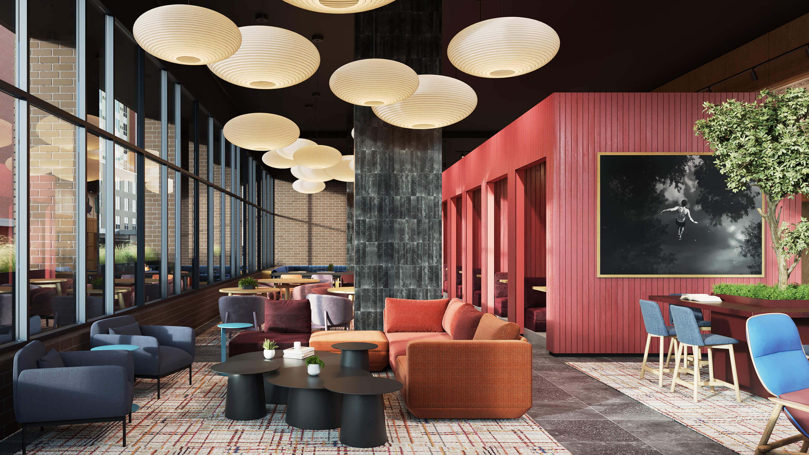 community seating area