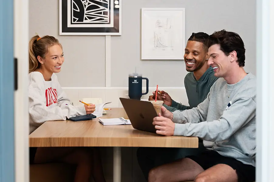 People sitting at a table